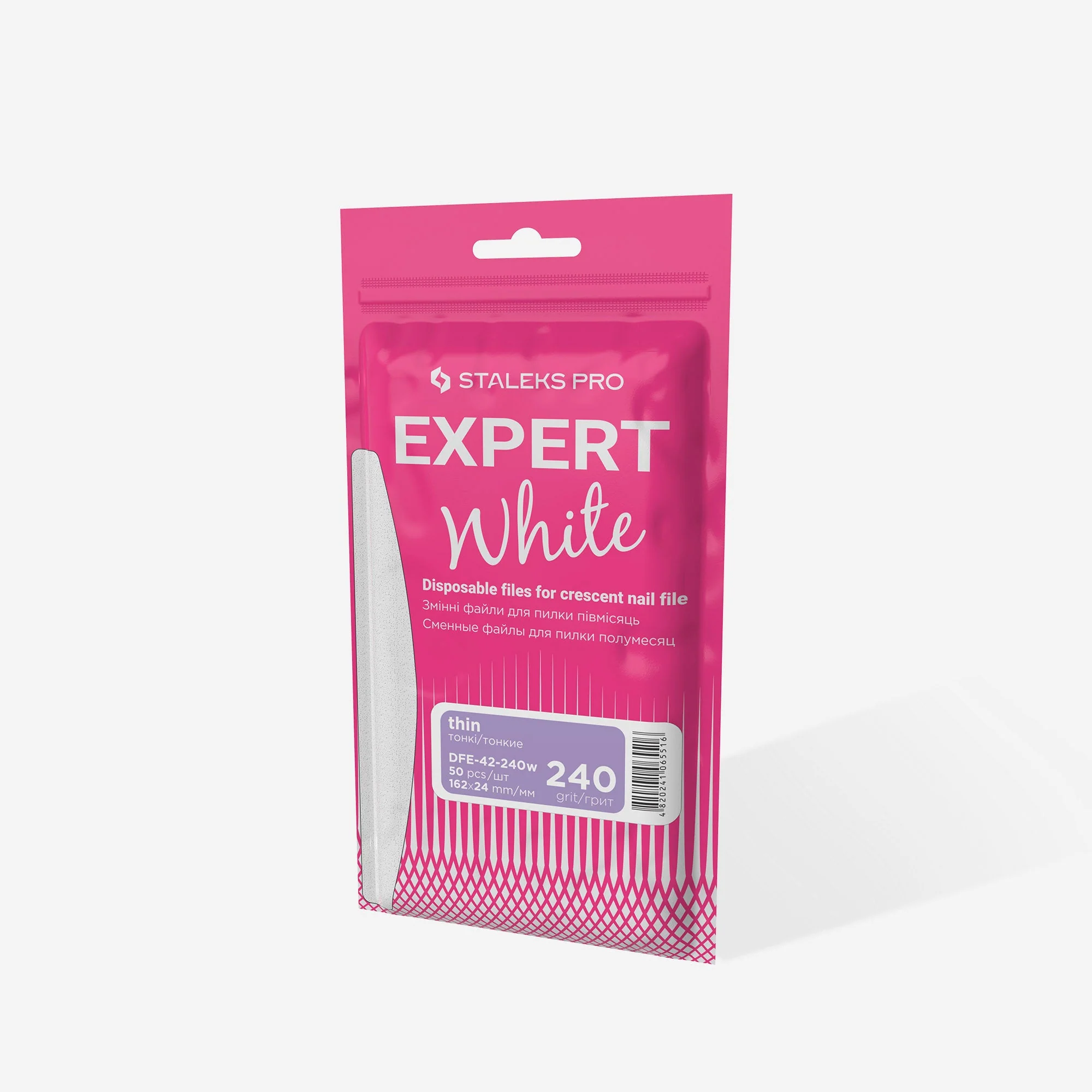 STALEKS EXPERT42 Pilniki samoprzylepne do pilnika półksiężyc, ziarnistość 240 (50 szt.) - Image 4
