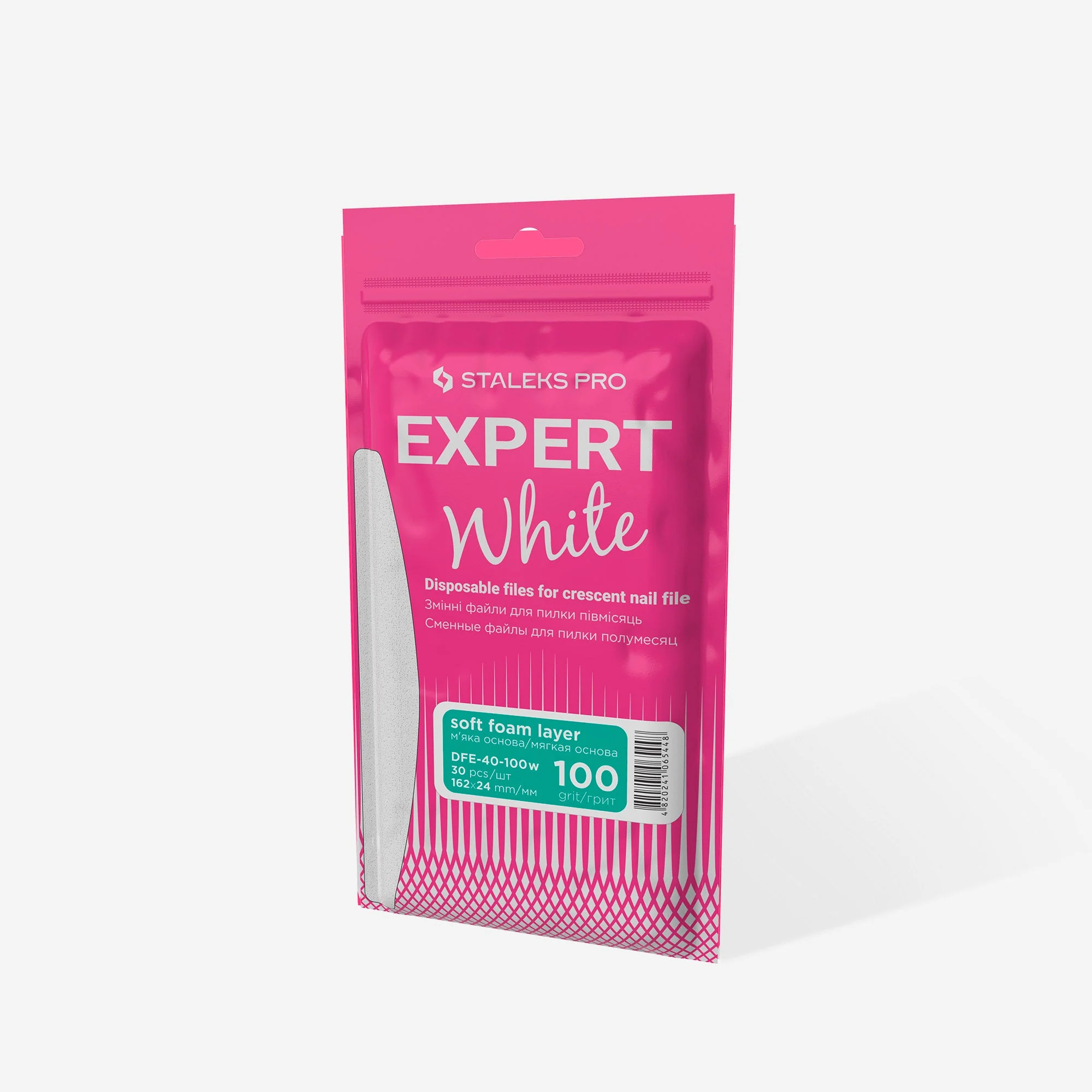 STALEKS EXPERT 40 Wymienne pilniki samoprzylepne na bazie miękkiej do pilnika półksiężyc, ziarnistość 100 (30 szt.) - Image 4