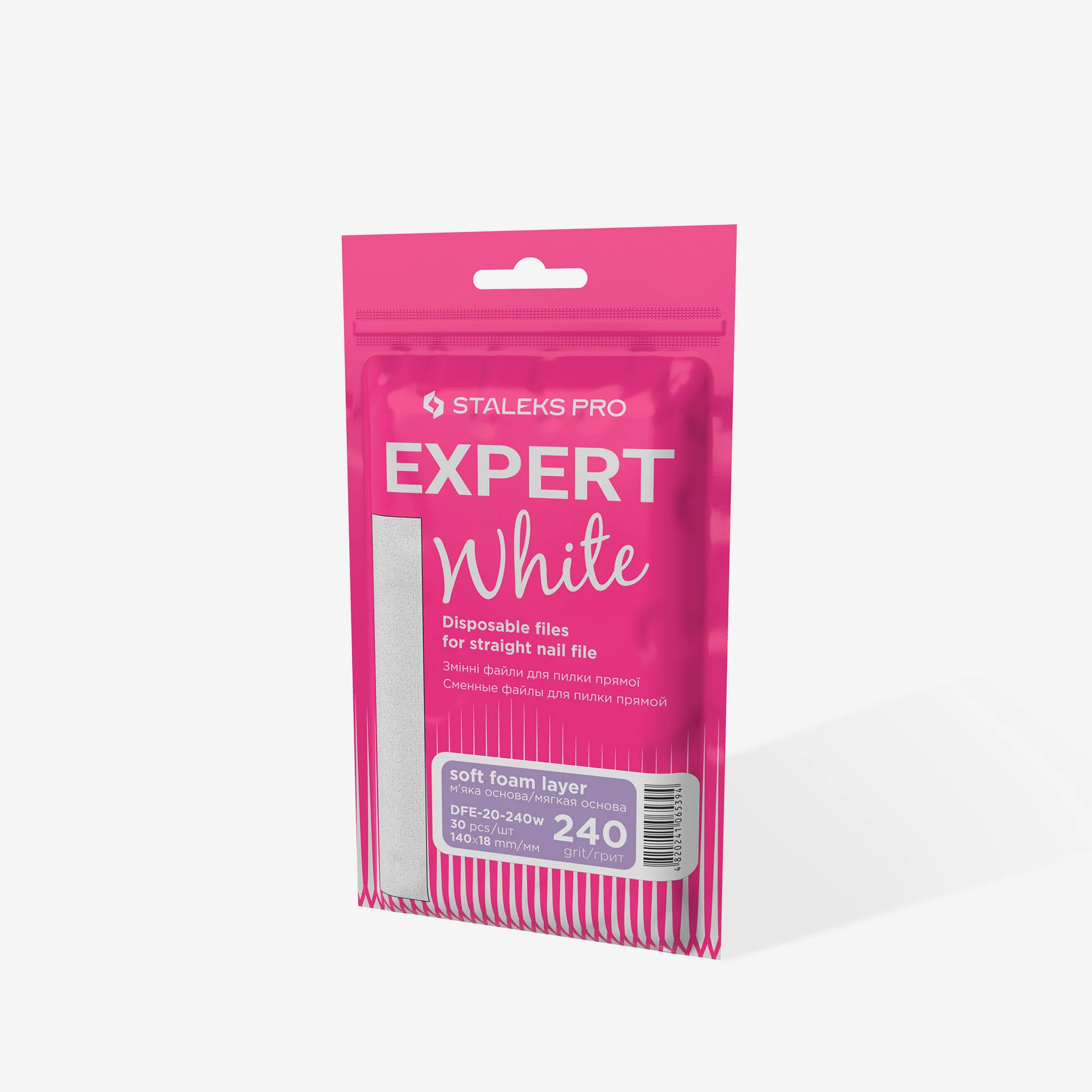 STALEKS EXPERT 20 Wymienne pilniki samoprzylepne na bazie miękkiej do prostego pilnika, ziarnistość 240 (30 szt.) - Image 4