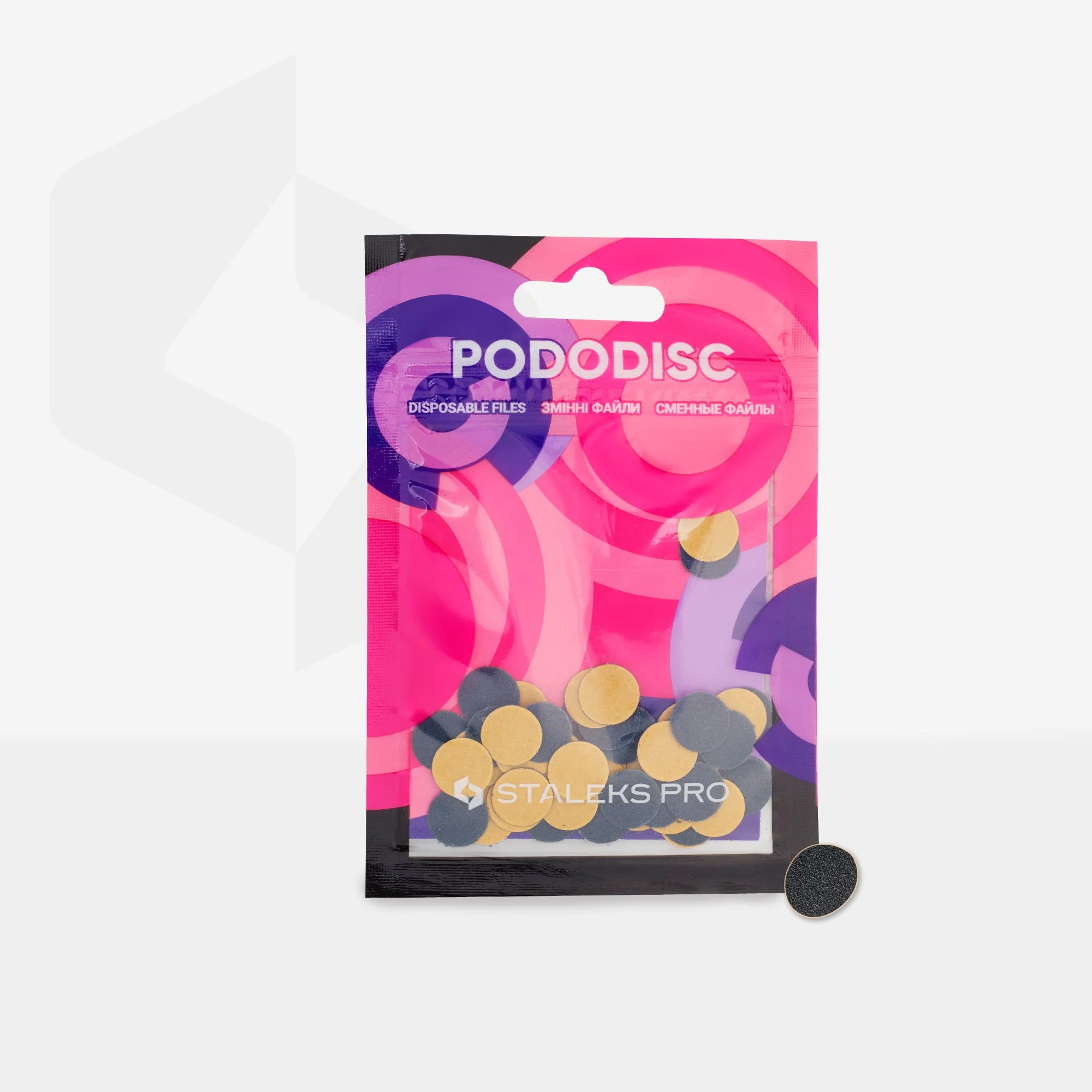 Wymienne pilniki do dysku do pedicure PODODISC XS EXPERT, 100 grit (50 szt) - Image 2